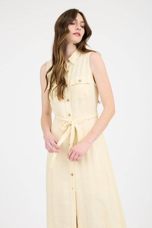 Butter Yellow Sunshine Midi Dress