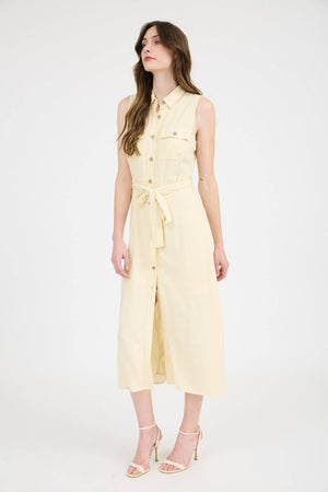Butter Yellow Sunshine Midi Dress
