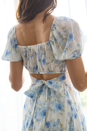 Berry Florals Mini Dress