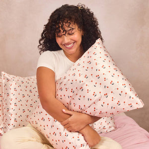 Satin Pillowcase King - Cherry