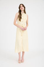 Butter Yellow Sunshine Midi Dress