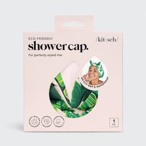 Luxury Shower Cap - Palm Print