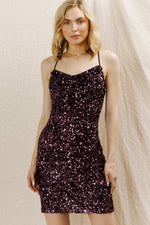 Sugar Plum Sparkle Mini Dress