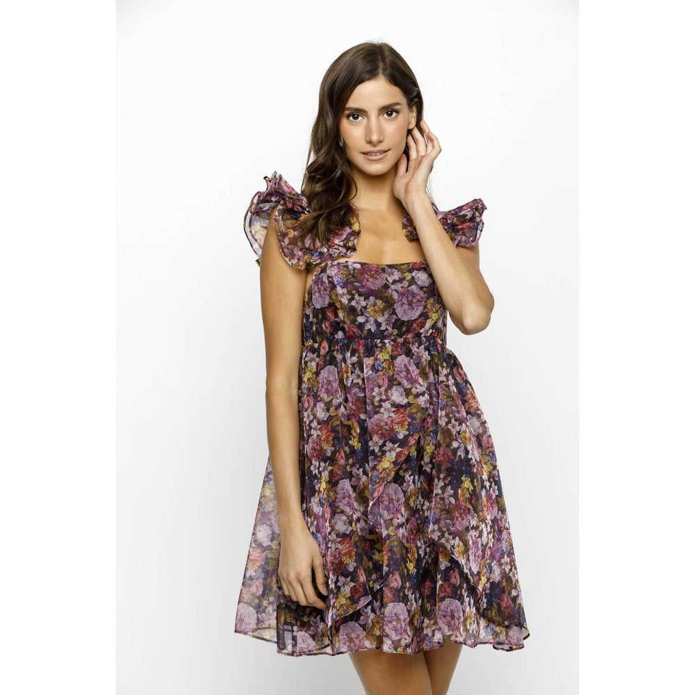 Flutter Garden Baby Doll Mini Dress