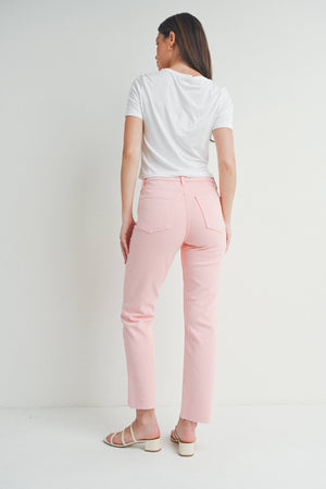 Feeling Blushed Cut Off Crop Straight Leg