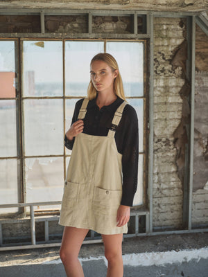 So Cute Overall Mini Dress