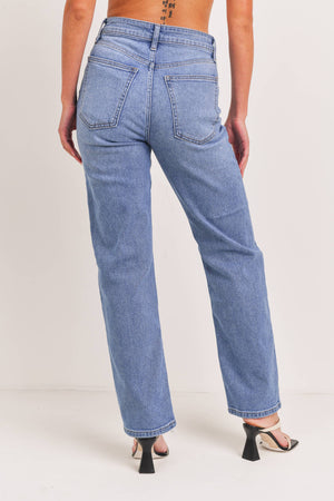 Lunch Date High Rise Straight Leg Jeans