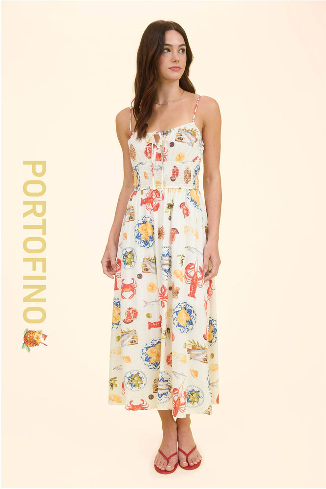 European Seaside Midi Dress