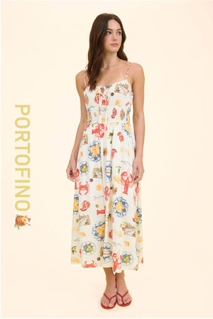 European Seaside Midi Dress
