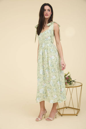 Oh So Darling Corset Midi Dress