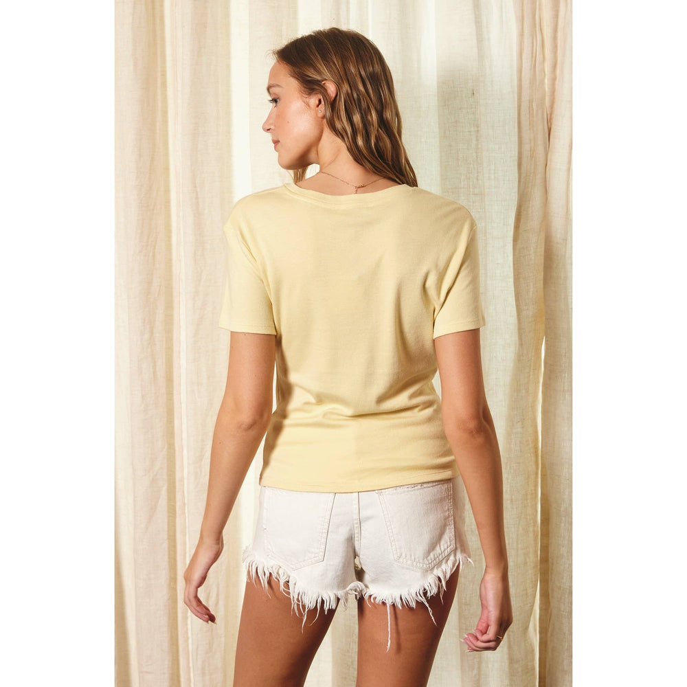 Butter Yellow T Shirt