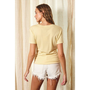 Butter Yellow T Shirt