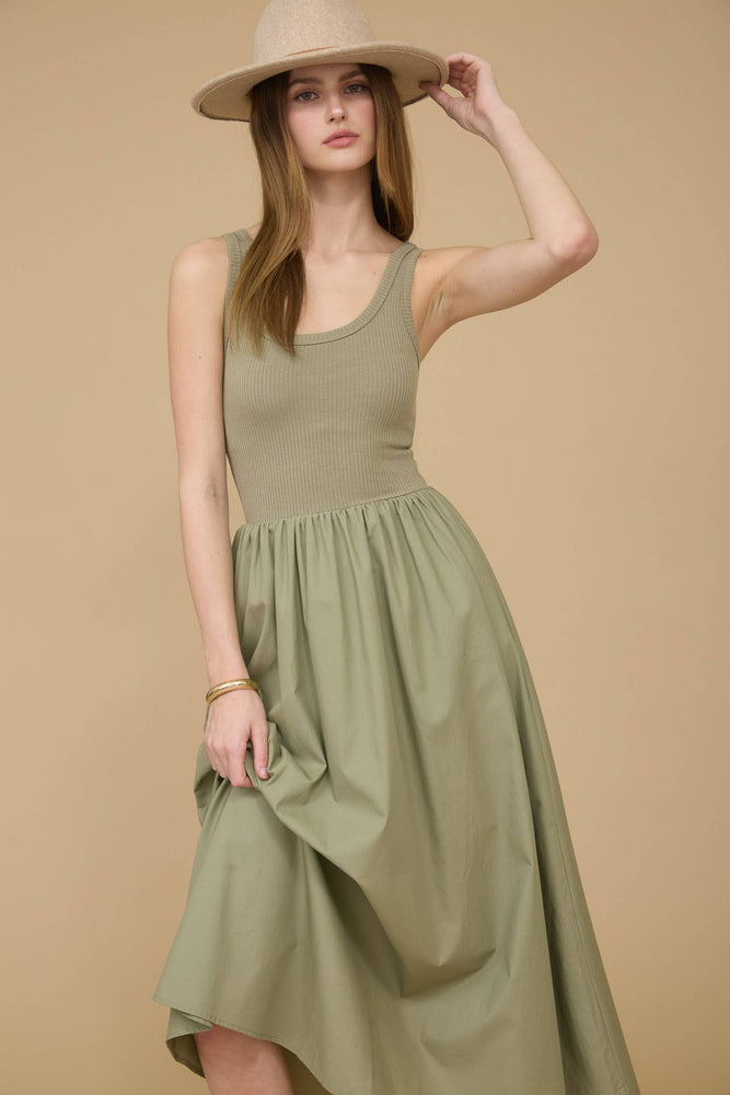 Midnight Blossom Tank Dress