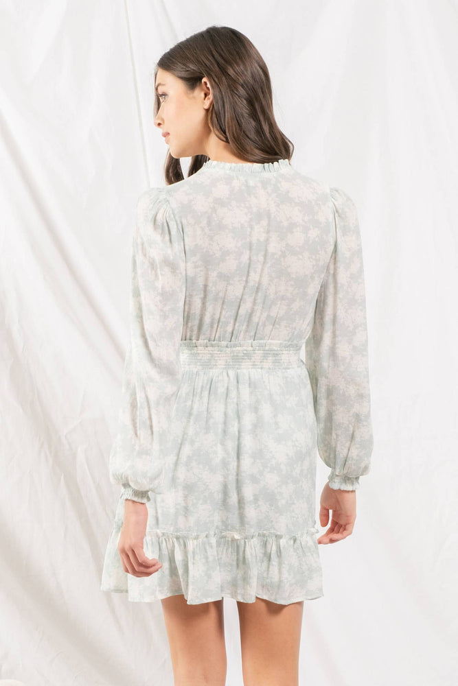 Mint Rose Garden Mini Dress