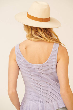 The Frill Of Summer Eyelet Tank Top