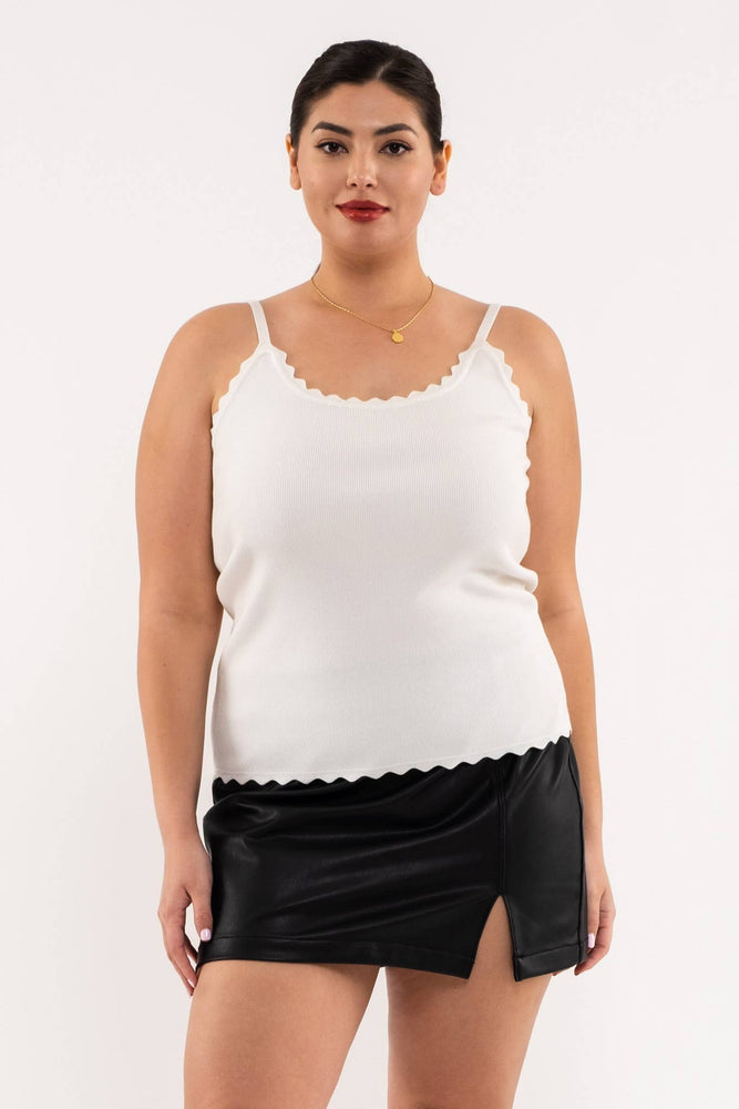 Plus Scalloped Cami