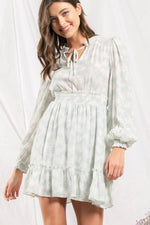 Mint Rose Garden Mini Dress