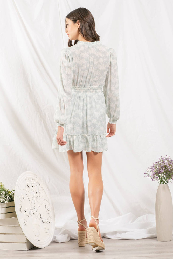 Mint Rose Garden Mini Dress