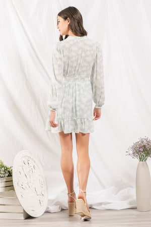 Mint Rose Garden Mini Dress