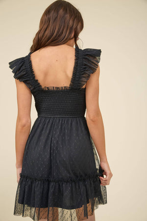 Sense of Spring Chiffon Dot Mini Dress