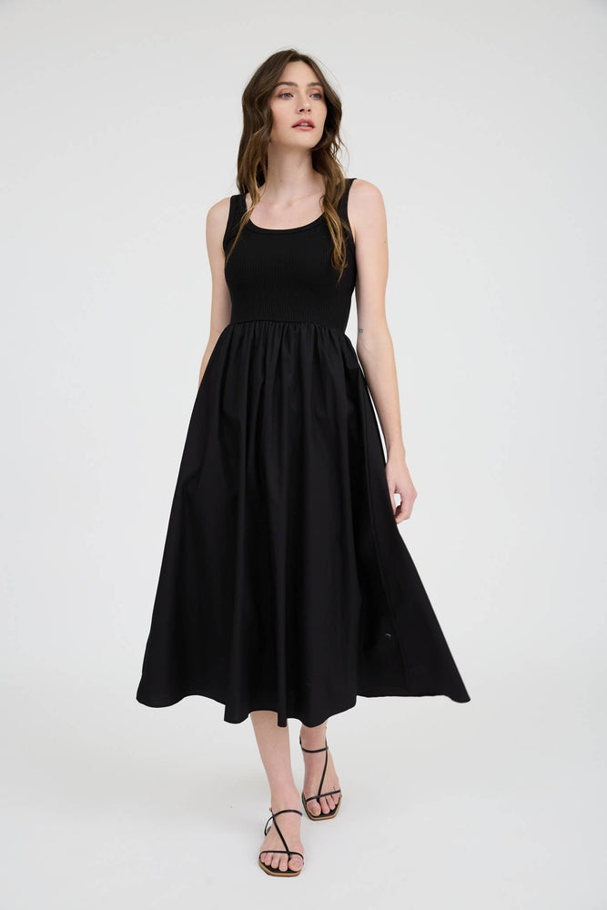 Midnight Blossom Tank Dress