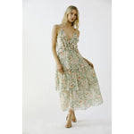 Rose Garden Ruffle Midi Dress