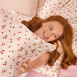 Satin Pillowcase King - Cherry
