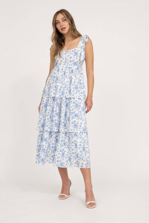 Garden In The Hamptons Midi Dress