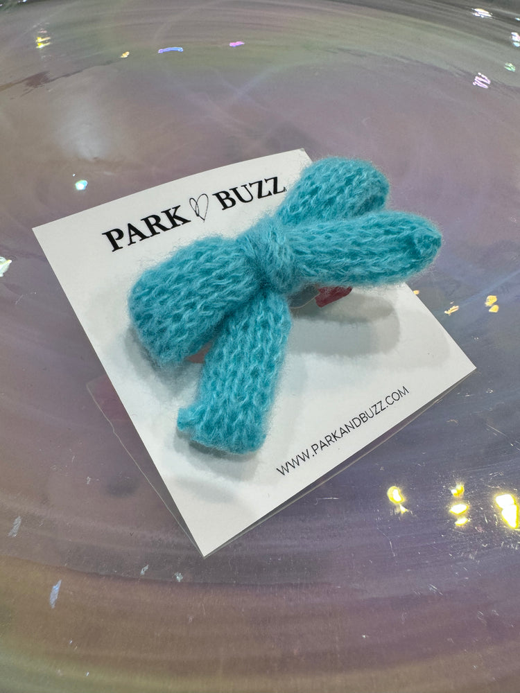 Cozy Knitted Bow Clip