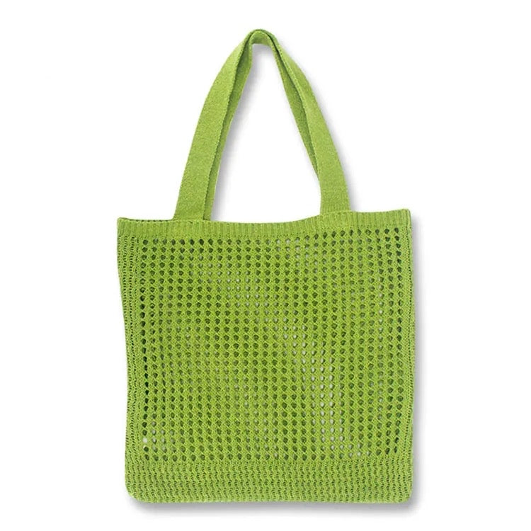 Easy Being Green Mesh Knit Bags