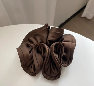 Elegant Edged Satin Scrunchie