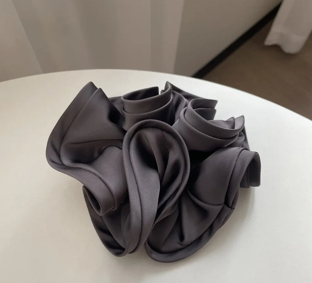 Elegant Edged Satin Scrunchie