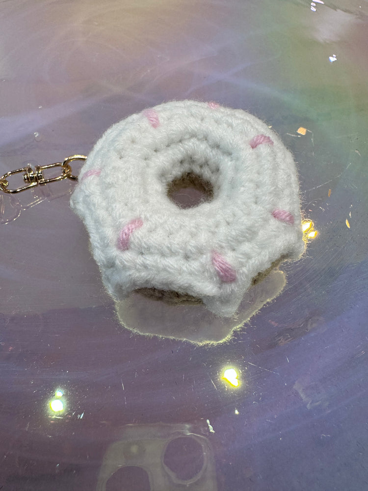 Crochet Donut Keychain