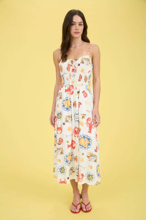 European Seaside Midi Dress
