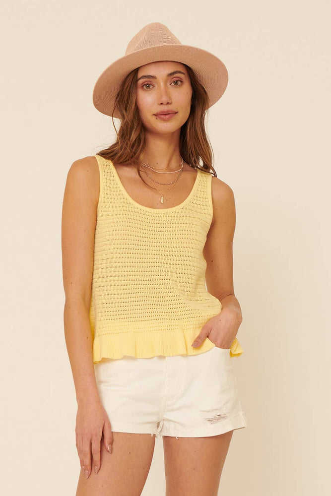 The Frill Of Summer Eyelet Tank Top