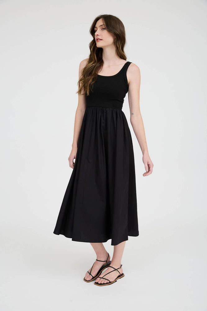 Midnight Blossom Tank Dress