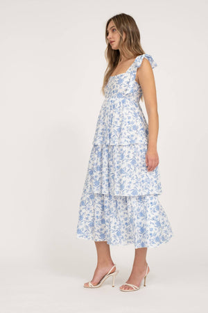 Garden In The Hamptons Midi Dress