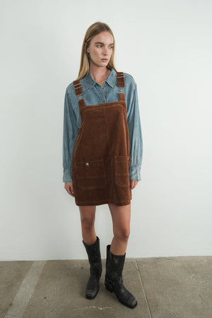 So Cute Overall Mini Dress