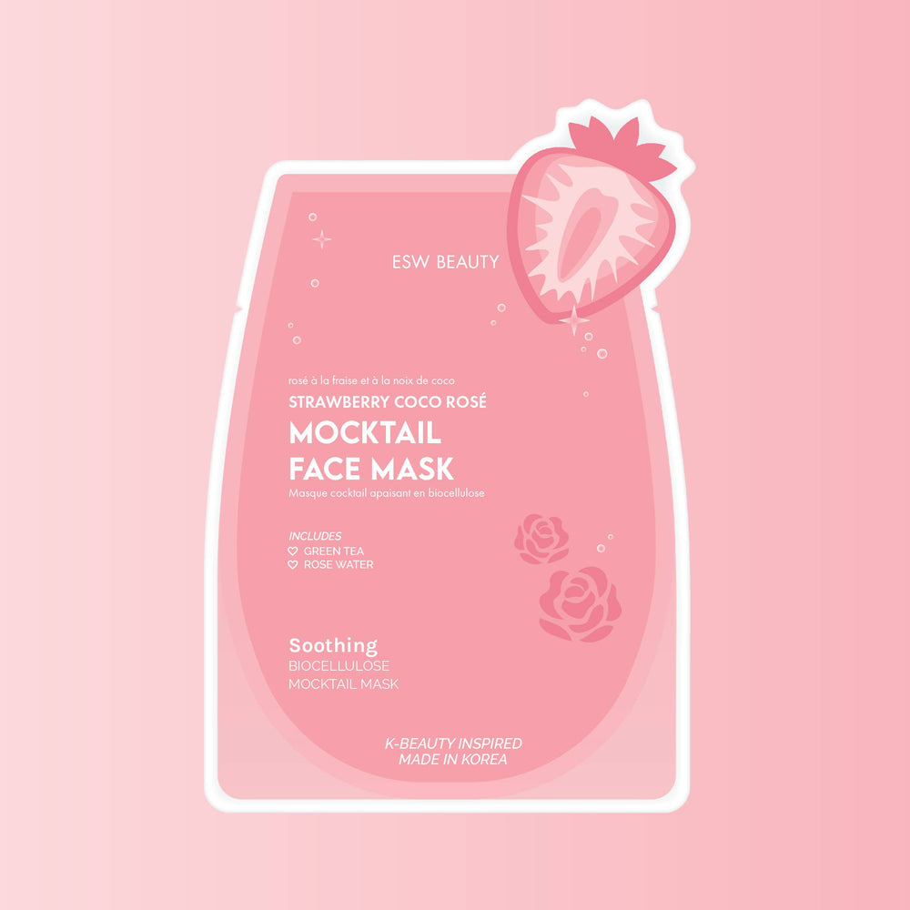 Strawberry Coco Rosé Soothing Biocellulose Mocktail Mask