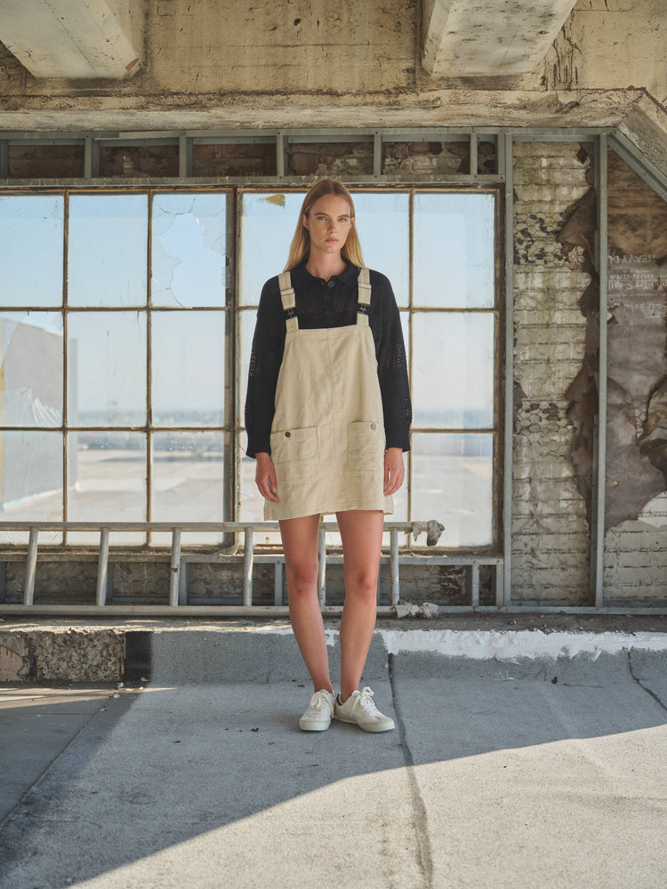 So Cute Overall Mini Dress