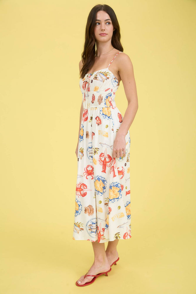 European Seaside Midi Dress