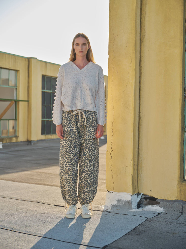 Favourite Relaxed Leopard Print Pull On Pants