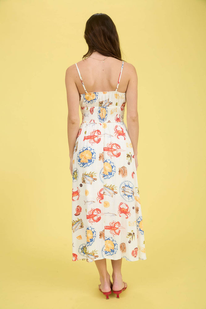 European Seaside Midi Dress