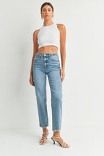 Lunch Date High Rise Straight Leg Jeans