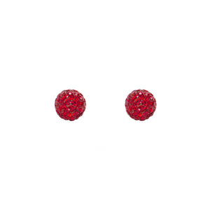 Park and Buzz radiance stud. Sparkle ball earrings. Hillberg and Berk. Canadian Brand. Glitter ball earrings. Red sparkle earrings jewelry jewellery. Valentines gift.