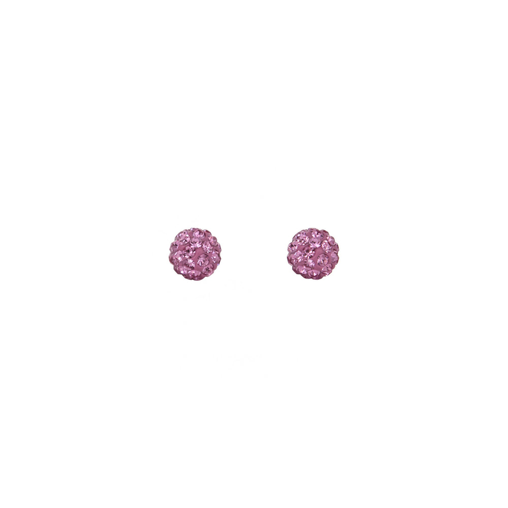 Park and Buzz radiance stud. Sparkle ball earrings. Hillberg and Berk. Canadian Brand. Glitter ball earrings. Bubblegum pink sparkle earrings jewelry jewellery. Valentines gift. 